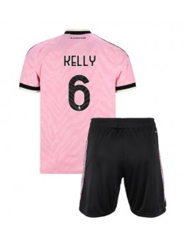 Juventus Lloyd Kelly #6 Replika Borta Kläder Barn 2026-27 Kortärmad (+ byxor)